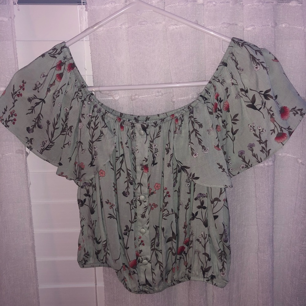 Boho Cropped Off the Shoulder Top ☆